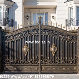 Grand Entrance Gate Designs Main Gate Name Plate Design No-483