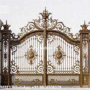 Trendy Main Gate Designs Double Door Wooden Gate Design No-525