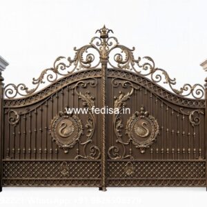 Stylish Home Gate Ideas Main Gate Granite Pillar Design No-539