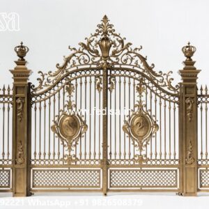 Unique Modern Gate Designs Boundary Wall Pillar Design No-578
