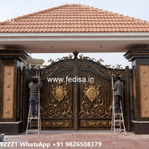 Front Entry Gate Ideas Ss Pipe Gate Design No-583