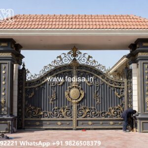 Stylish Modern Gate Ideas Main Gate Double Door Design No-597