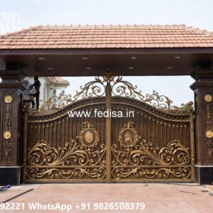 Modern Gate Design Ideas For Stylish Homes Wood And Metal Gates Design No-612