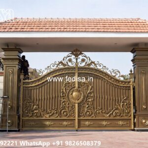 Classic Gate Design Ideas For Entry Long Gate Design No-630