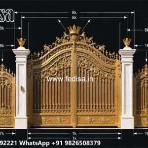 Stylish Gate Design Ideas For Small Homes Iron Door Gate Design No-681