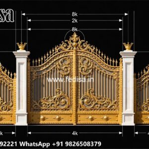 Stylish Gate Design Ideas For Villas Folding Iron Gate Design No-694