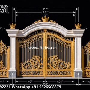 Creative Gate Design Ideas Collection 10 Feet Main Gate Design No-701