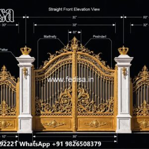 Unique Gate Design Inspiration 2027 Iron Gate Handle Design No-709