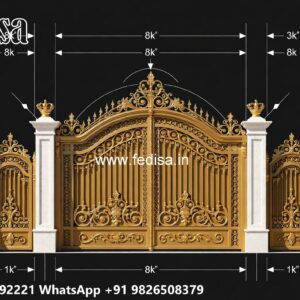 Stylish Gate Design Ideas For Entry Modern Wood Gate No-738