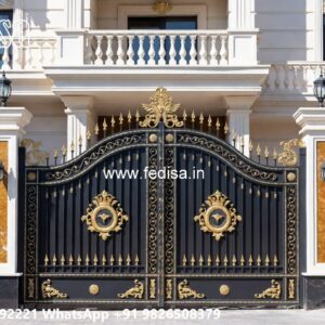 Stylish Entrance Gate Designs Steel And Iron Mix Gate Design No-925