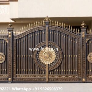 Modern House Gate Design Trends Brown Gate Design No-1047