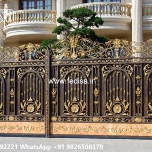 Stylish Front Gate Design Trends 2028 Wooden Sliding Gate Design No-1178
