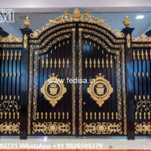 Trending Gate Design Ideas For Entryway Gate Side Pillar Design No-1218