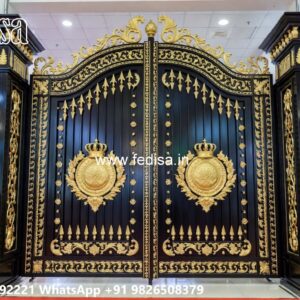 Traditional Wooden Gate Design For Homes Metal Sliding Gate Design No-1258