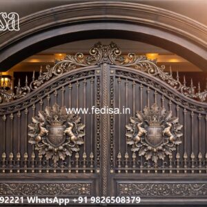 Budget Friendly Steel Gate Ideas Gray Color Gate Design No-1322