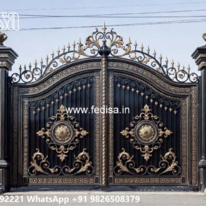 Front Entry Gate Ideas Concrete Fence And Gate Design No-1407