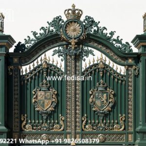 Elegant Gate Design Inspiration Collection Sliding Iron Main Gate Design No-1537