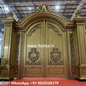Elegant Front Gate Design Trends Teak Wood Gate Design No-1558