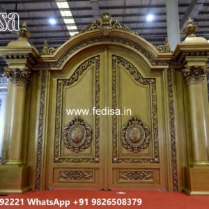 Elegant Gate Design Inspiration For Villas House Main Gate Pillar Design No-1582