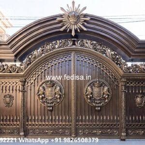 Unique Front Gate Design Ideas Herringbone Gate No-1613