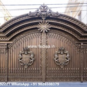 Stylish Metal Gate Designs For Homes Wooden Main Gate Design For Home No-1683
