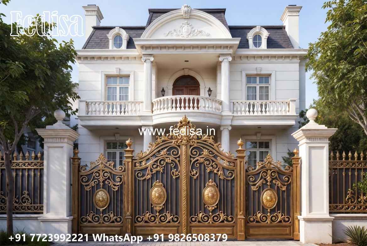 Low Budget Gate Design Ideas Single Door Steel Gate No-1728