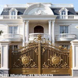 Budget Friendly Steel Gate Ideas Simple Boundary Gate No-1734