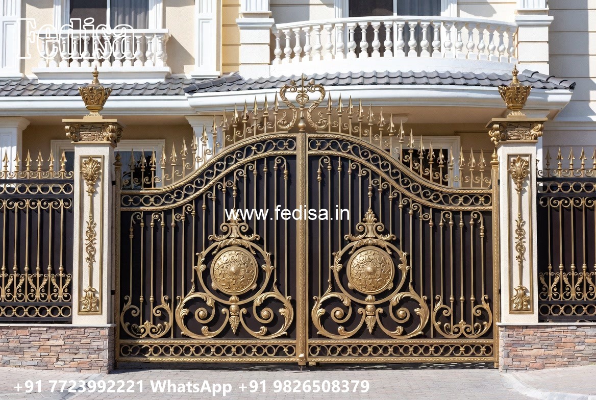 Amazing Modern Gate Ideas Home Main Gate Pillar Design No-1817