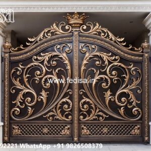 Smart Gate Design Ideas For Modern Homes Wood Gate Color Design No-1868
