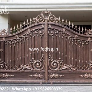 Creative Gate Design Ideas For Modern Homes Iron Grill Fence Design No-1981