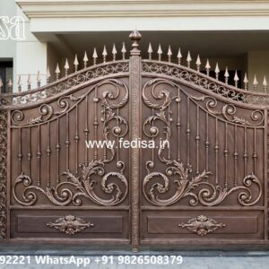 Elegant Gate Design Trends For Homes Lakadi Ka Gate Design No-1982