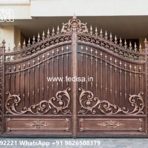 Stylish Gate Design Ideas For Entryway Double Palla Gate No-1985