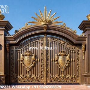 Stylish Gate Design Ideas For Small Houses Front Gate With Roof Design No-2060