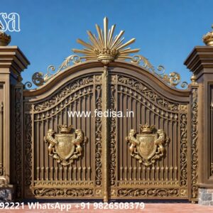 Unique Gate Design Concepts For Entryways Sliding Gate With Wicket Gate No-2069