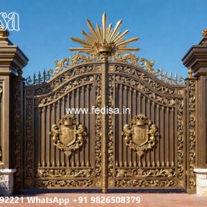 Elegant Wooden Gate Design For Entryways Geometric Gate Design No-2089