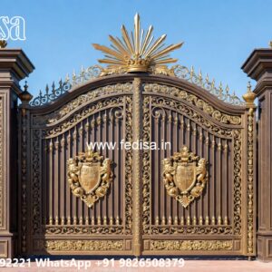 Strong Iron Gate Design Ideas Industrial Factory Gate Design No-2091