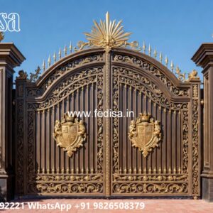 Fancy Gate Design Ideas For Modern Houses 8 Feet Iron Gate Design No-2102