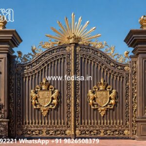 Artistic Gate Design Ideas For Entry Double Gate Fence Design No-2104