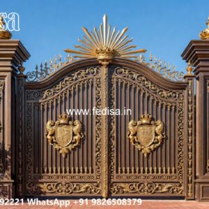 Custom Gate Design Ideas For Unique Homes Main Gate Square Pipe Design No-2106