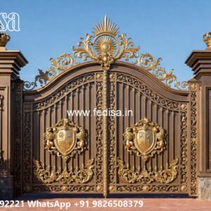 Eye-catching Gate Designs For Front Yard Gi Pipe Main Gate Design No-2108
