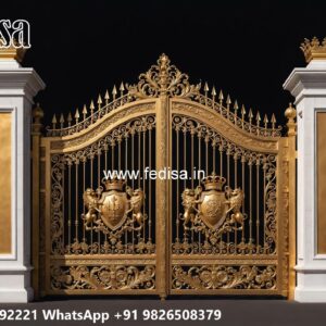 Premium Gate Design Ideas For Bungalows Grill Design Above Main Gate No-2132
