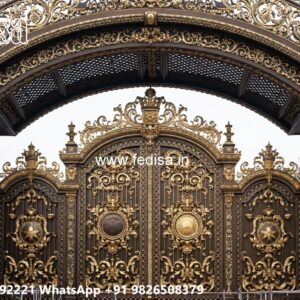Modern Entry Gate Ideas Round Bar Window Grill Design No-2179
