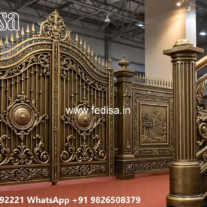 Cheap And Stylish Gate Designs Double Door Grill Gate Design For Main Door No-2520