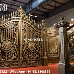 Best Security Gate Designs For Homes Boundary Wall Main Gate Design No-2534