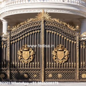 Beautiful Front Gate Ideas Wrought Iron Fence Designs No-2584