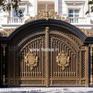 Strong And Stylish Gate Design Ideas Iron Fence Designs No-2651
