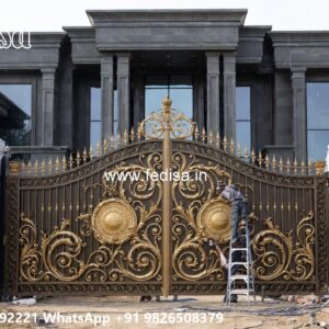 Creative Gate Design Ideas For Houses Iron Sheet Gate Design No-2786