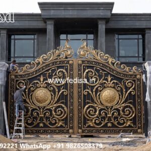 Simple And Elegant Gate Design Collection Square Bar Gate Design No-2813