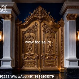Carved Wooden Gate Design Ideas Pardehal Design No-2875