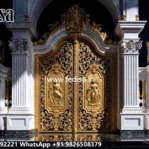 Eye-catching Gate Designs For Front Yard Main Gate Paint Design No-2895